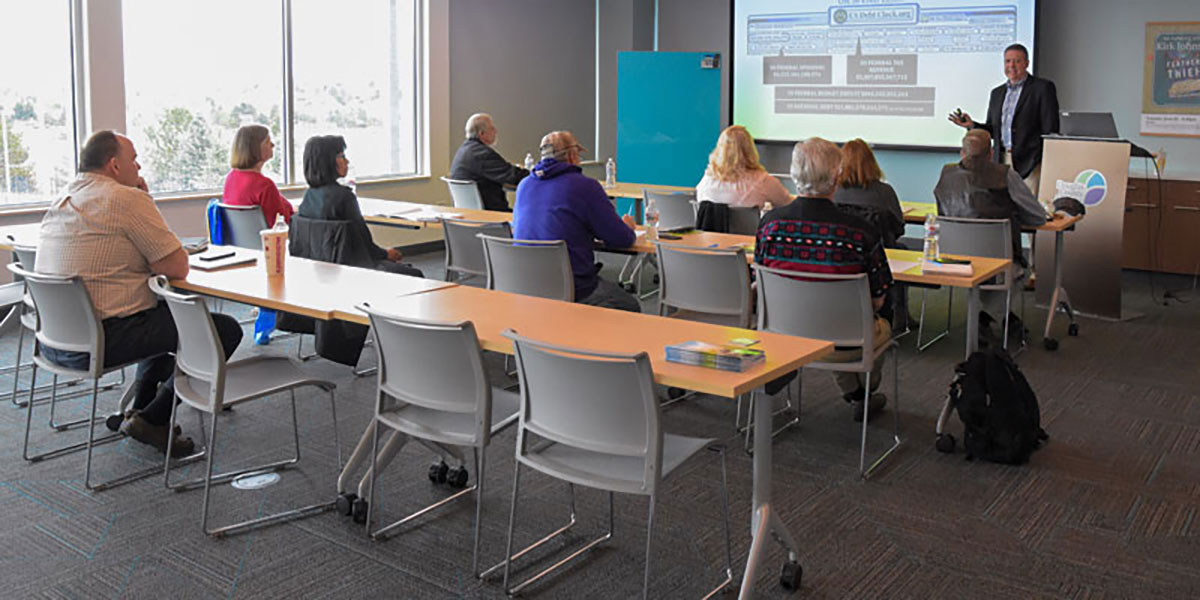 Presenter with Group