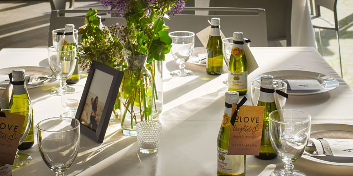 Table Setting with Refreshments